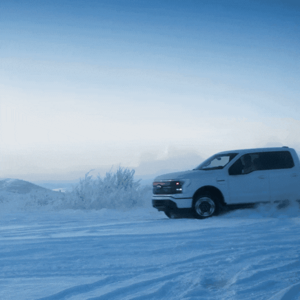 F-150 Lightning Alaska testing GIF